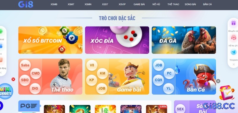 Casino GI8 là một sòng bạc trực tuyến uy tín hàng đầu